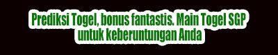 Prediksi Togel